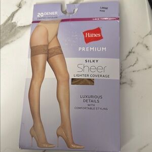 Hanes Silky Sheer Nude Tights
